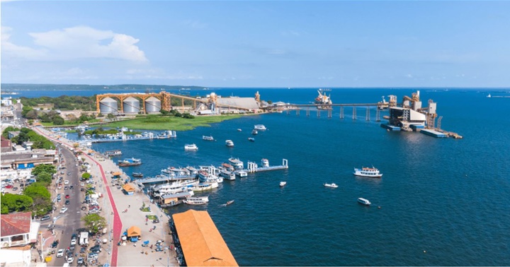 Puerto Santarem Brasil río Amazonas