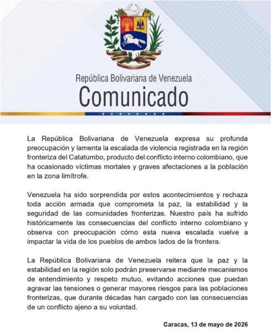 Comunicado RBV 13 5 2026