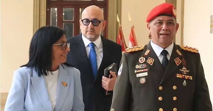 Delcy Rodríguez y Gustavo González López Delcy Rodríguez y Gustavo González López