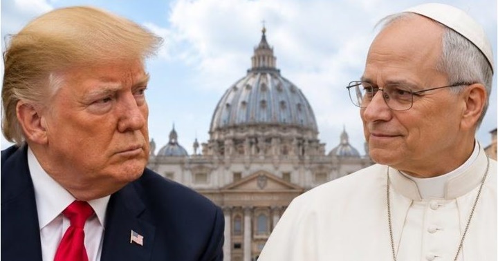 Donald Trump y Papa León XIV