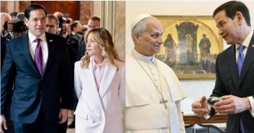 Marco Rubio, Meloni y Leòn XIV