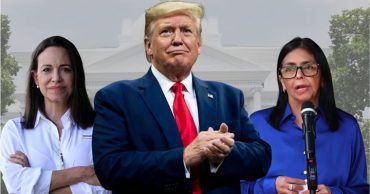 María , Trump y Delcy