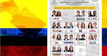 Tarjeta electoral Colombia 2026 1