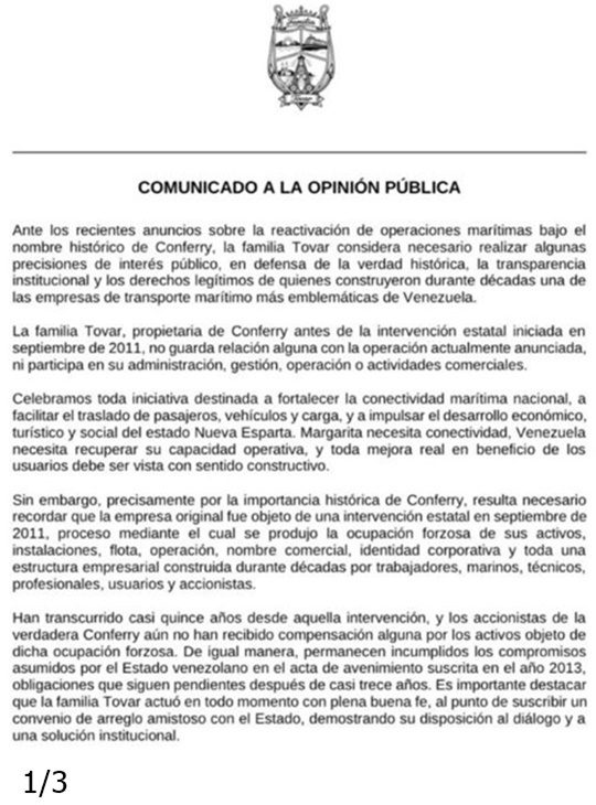 Conferry familia Tovar 1