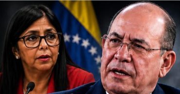 Delcy Rodríguez y Omar González Moreno
