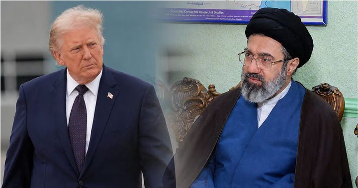 Donald Trump y Mojtaba Jamene