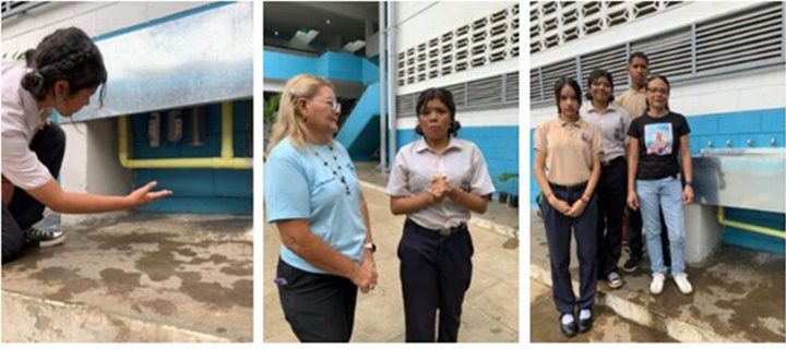 Estudiantes del El Tigre agua Estudiantes del El Tigre agua