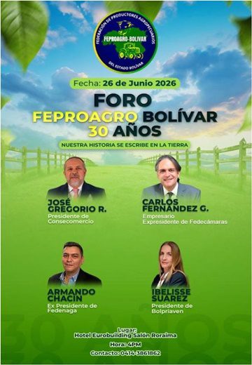 Fedeagro Bolívar junio 2026 Fedeagro Bolívar junio 2026