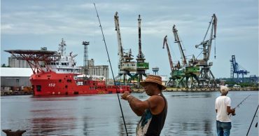 Pescadores en Cuba
