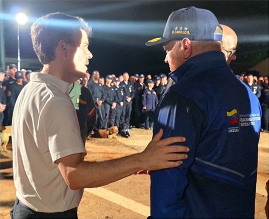 John Barrett y Diosdado Cabello