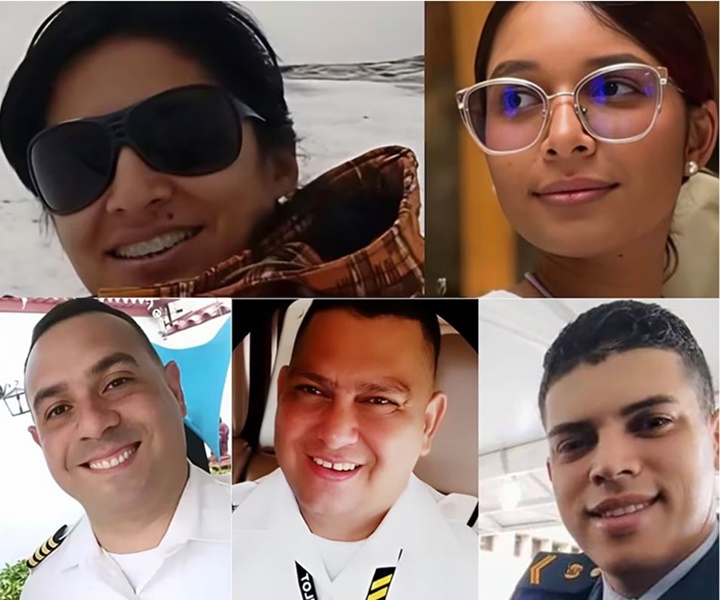 Milagros Salazar, Ana Karina, Charles Cordero y Miguel Linares, y Rafael Guedez