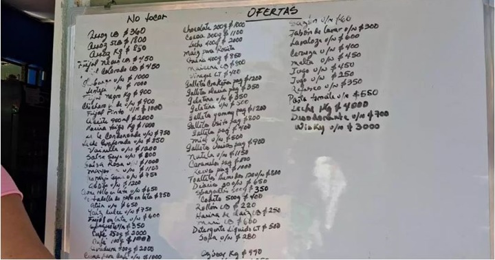 Pizarra en Cuba 18 7 2026