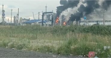 Refinería rusa atacada por Ucrania