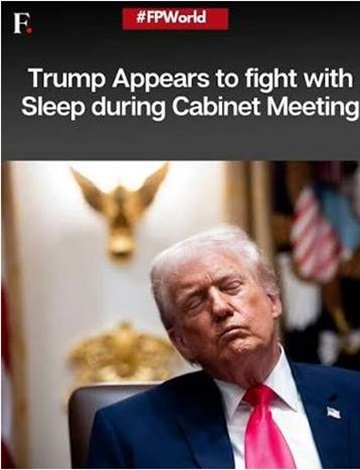 Donald Trump durmiendo 1