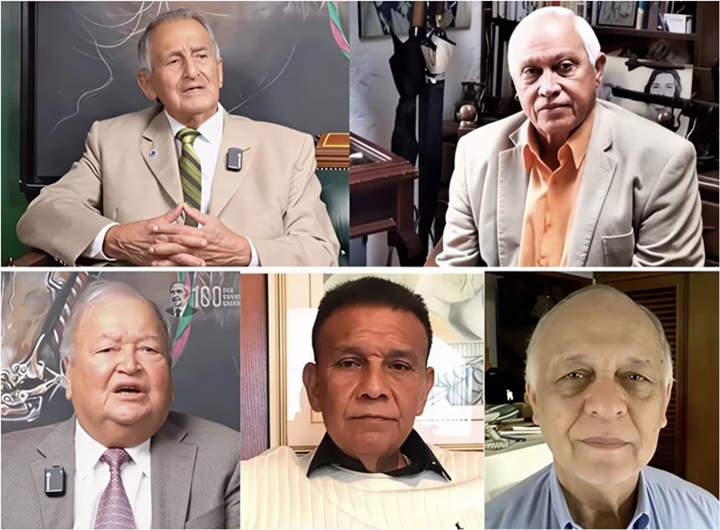 Juan Herrera y Rafael Montero, Juan Ferrer, Eduardo Caldera y Elías Buchszer Juan Herrera y Rafael Montero, Juan Ferrer, Eduardo Caldera y Elías Buchszer