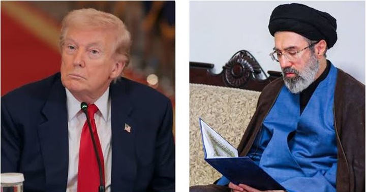 Moytabá Jamenei y Donald Trump