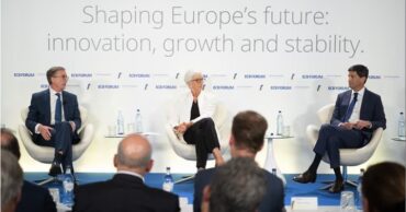Andrew Bailey, Christine Lagarde y Kevin Warsh