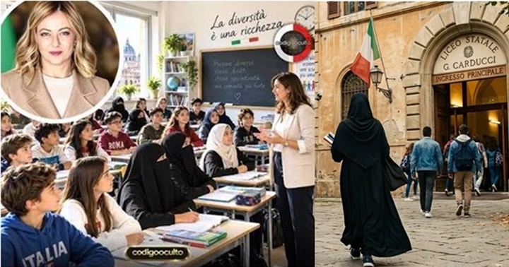 Burka en Italia y Giorgia Meloni