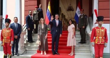 Delcy Rodríguez y Santiago Peña