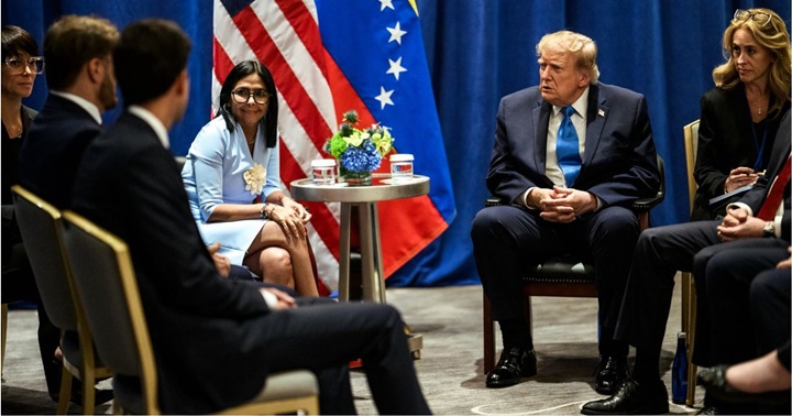 Donald Trump y Delcy Rodríguez 9 2026