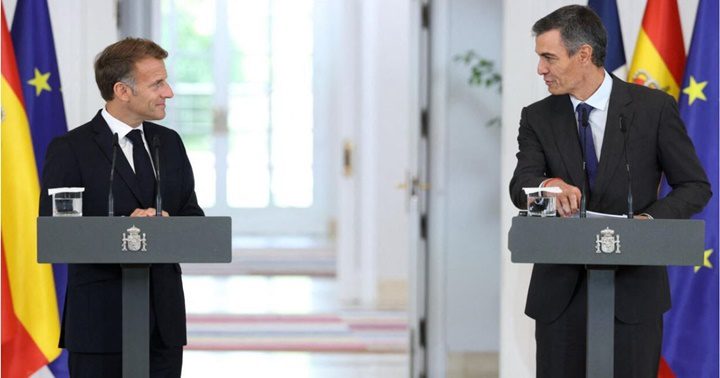 Emmanuel Macron y Pedro Sánchez