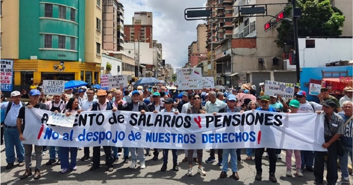 Protesta trabajadores Caracas 24 9 2026