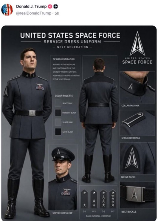 Traje Fuerza Espacial Donald Trump Traje Fuerza Espacial Donald Trump