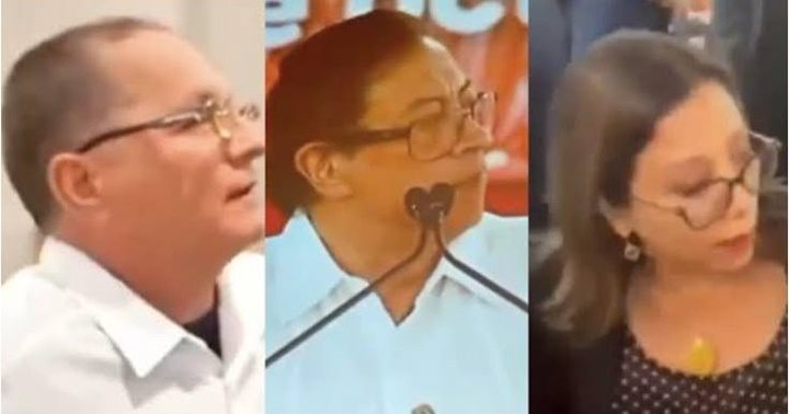 Jesús Faría, Gustavo Petro y Tania Díaz