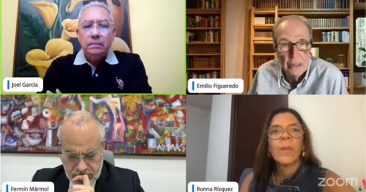 Joel García, Emilio Figueredo, Fermín Mármol y Rona Risquez